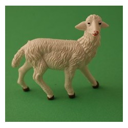 Pecora pvc per statue da 16 cm - colorata