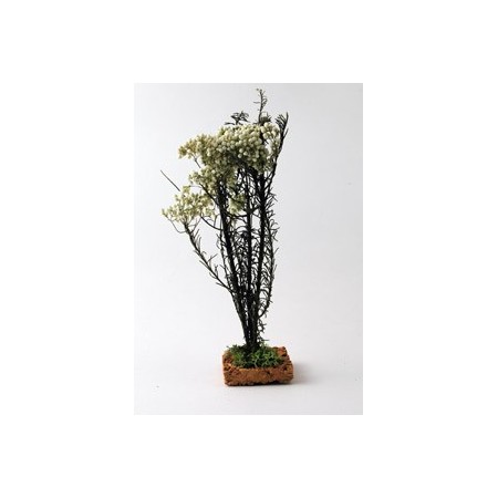 Cespuglio fiorito - fiori bianchi - cm 16