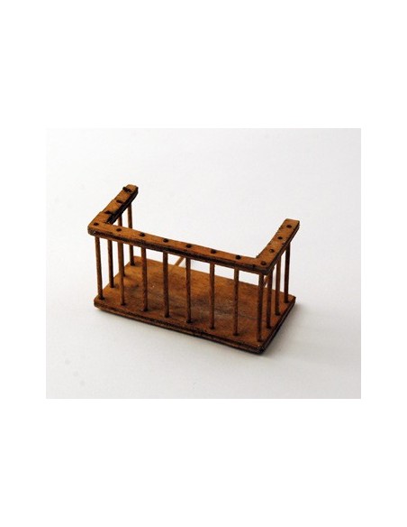 Balcone in legno - cm 8