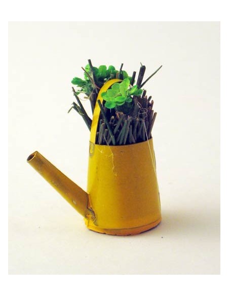 Annaffiatoio con fiori