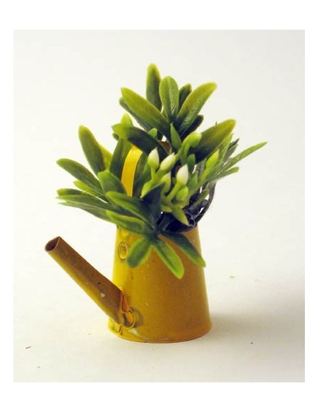 Annaffiatoio con fiori