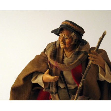 Uomo con bastone cm 22