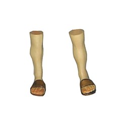 Piedi femminili con sandali - legno - per 12 cm