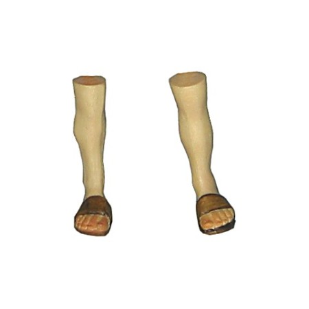 Piedi femminili con sandali - legno - per 12 cm