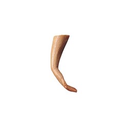 Mano maschile - legno - per 12 cm