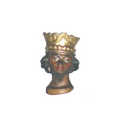 Testa con corona - legno - per 12 cm