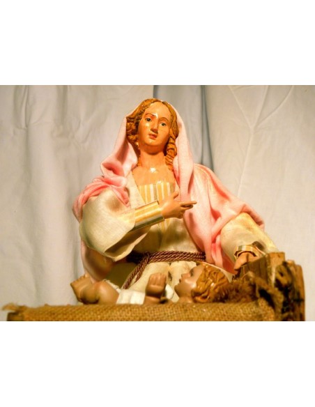 Madonna e S. Giuseppe in movimento - cm 38