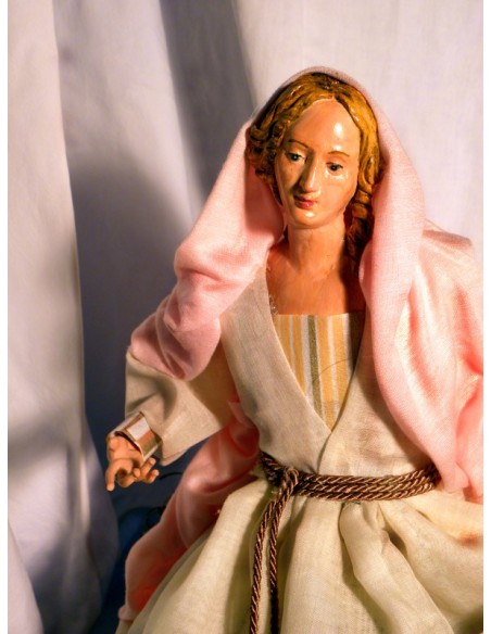 Madonna e S. Giuseppe in movimento - cm 38