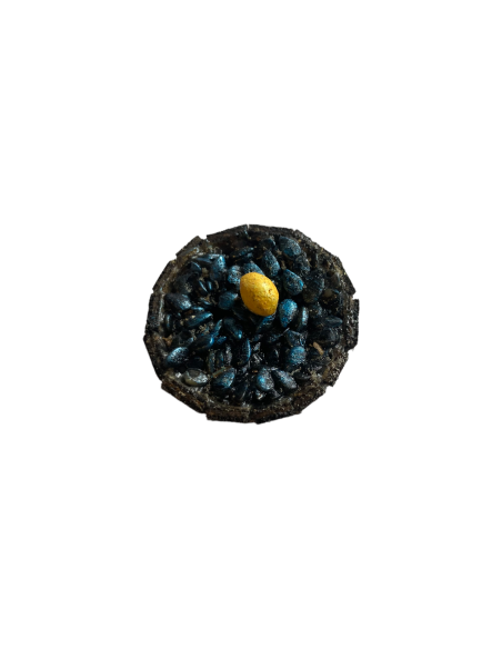 Cesto rotondo con cozze